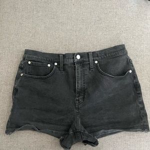 Madewell Black Cutoff Shorts